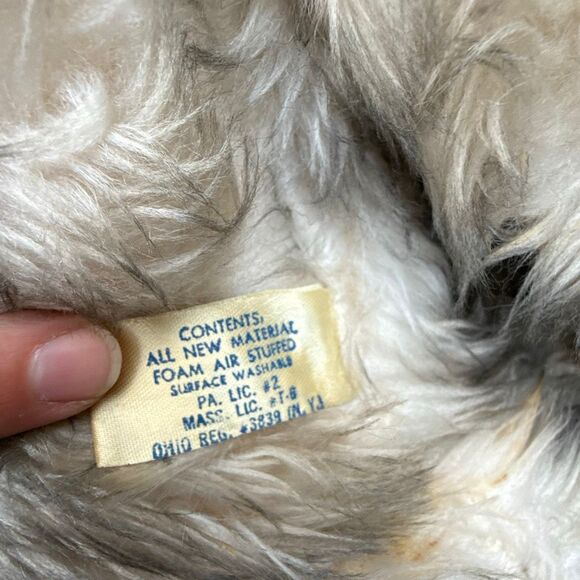 Vintage Elka large plush dog stuffed animal 1950s 25” old toys collector - Picture 3 of 11